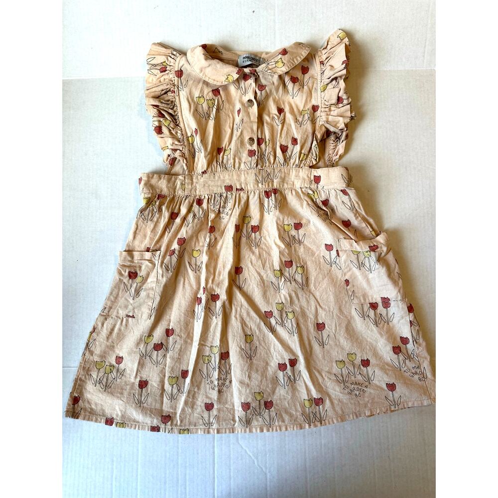 Bobo Choses Dress Sz 4-5 110cm Garden Tulip